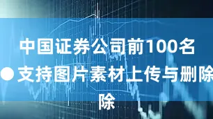 中国证券公司前100名●支持图片素材上传与删除